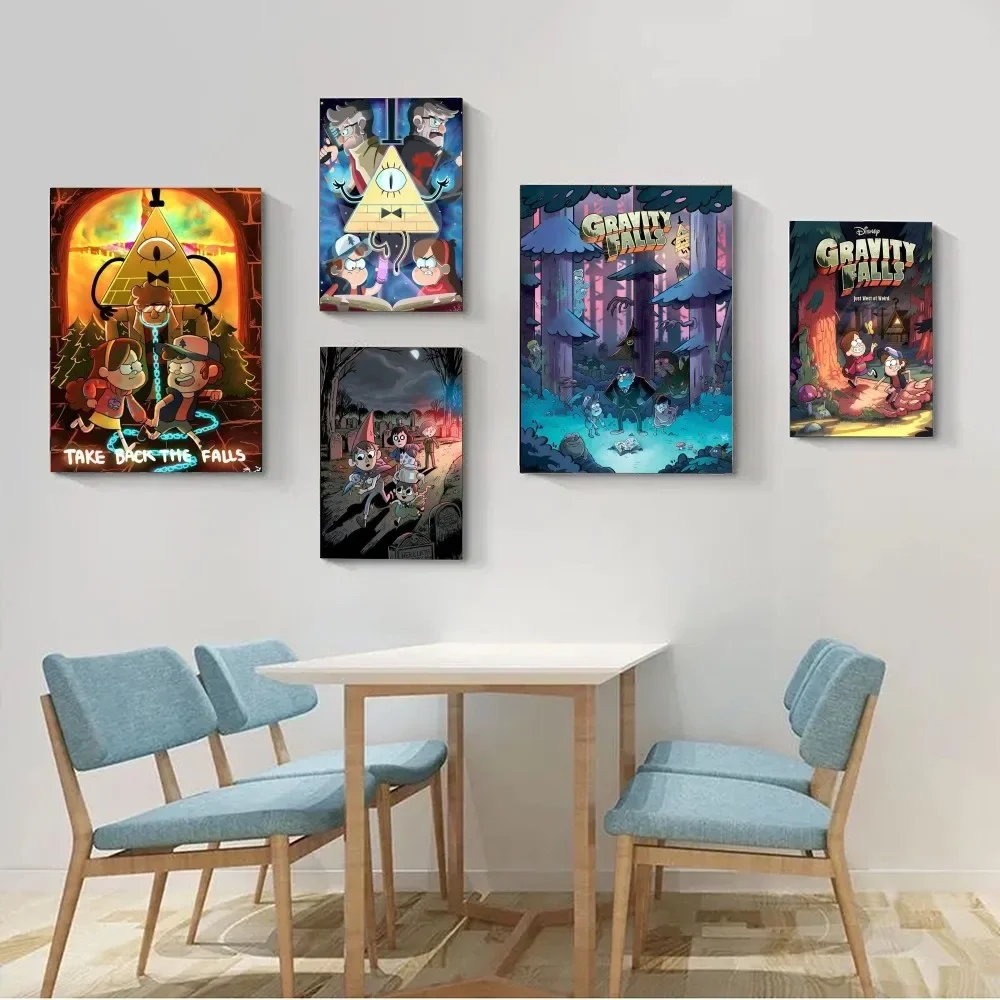 G-Gravity's Cartoon Falls винтажный стиль плакат-наклейка для украшения дома и