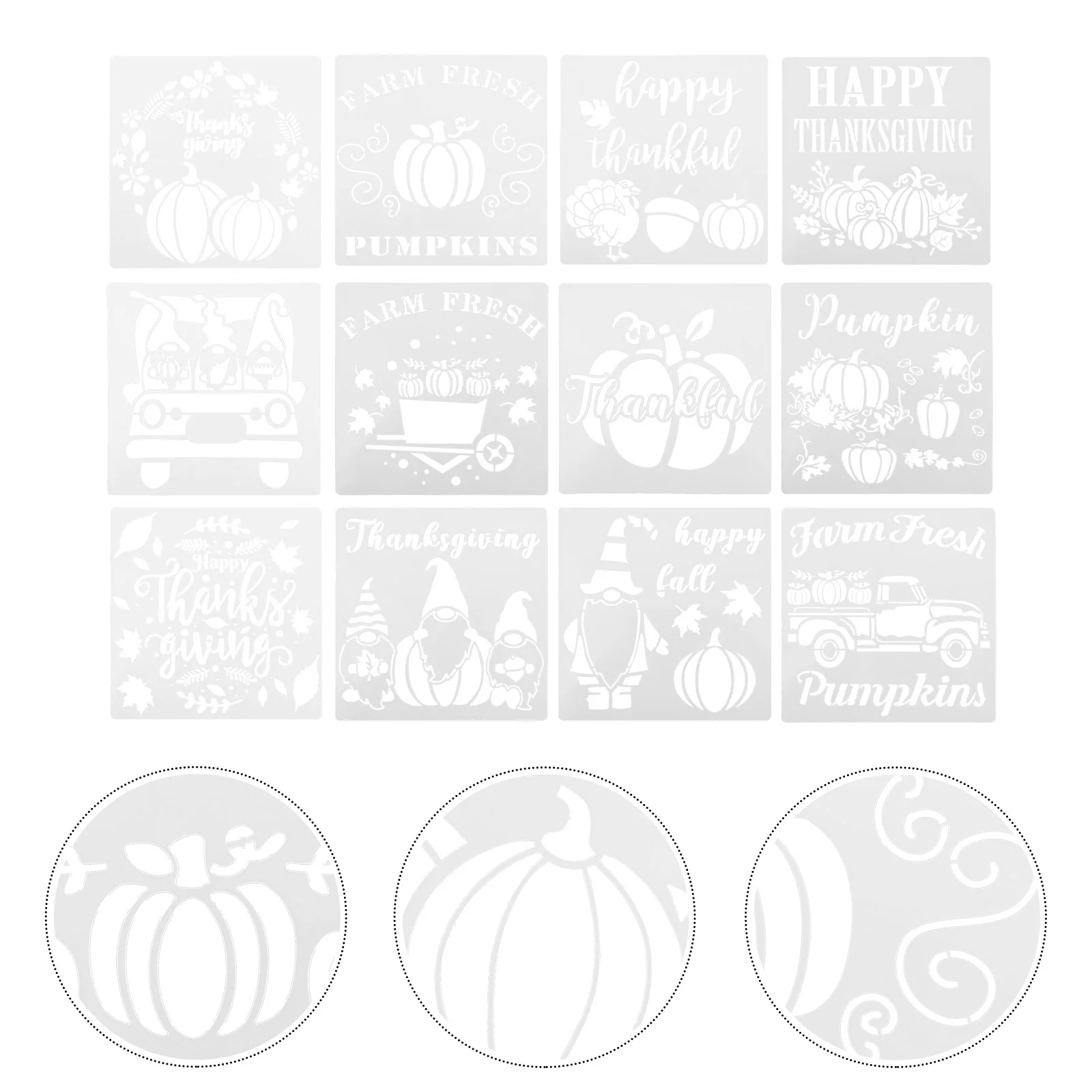 

12pcs Stencils Painting Stencils Drawing Stencils Craft Stencil for Home Gifts