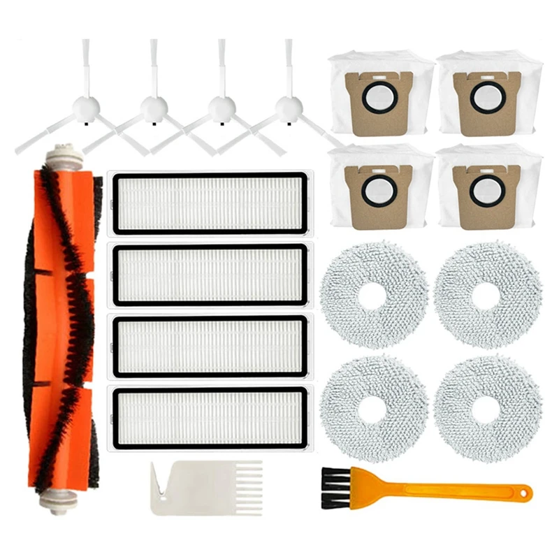 

Main Side Brush Hepa Filter Dust Bag Mop Cloth Plastic Sweeping Robot Accessories For Xiaomi Robot Vacuum X10+ X10 Plus B101GL