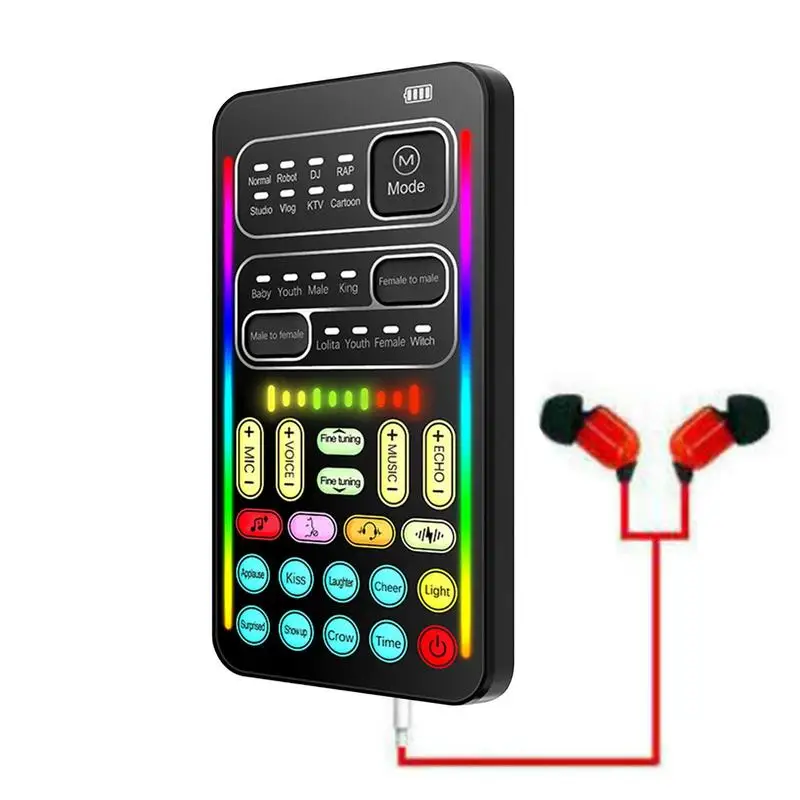 

Voice Disguiser Portable Voice Disguiser Portable Voice Disguiser Mini Sound Card With 8 Sound Effects Sound Changes For Mobile