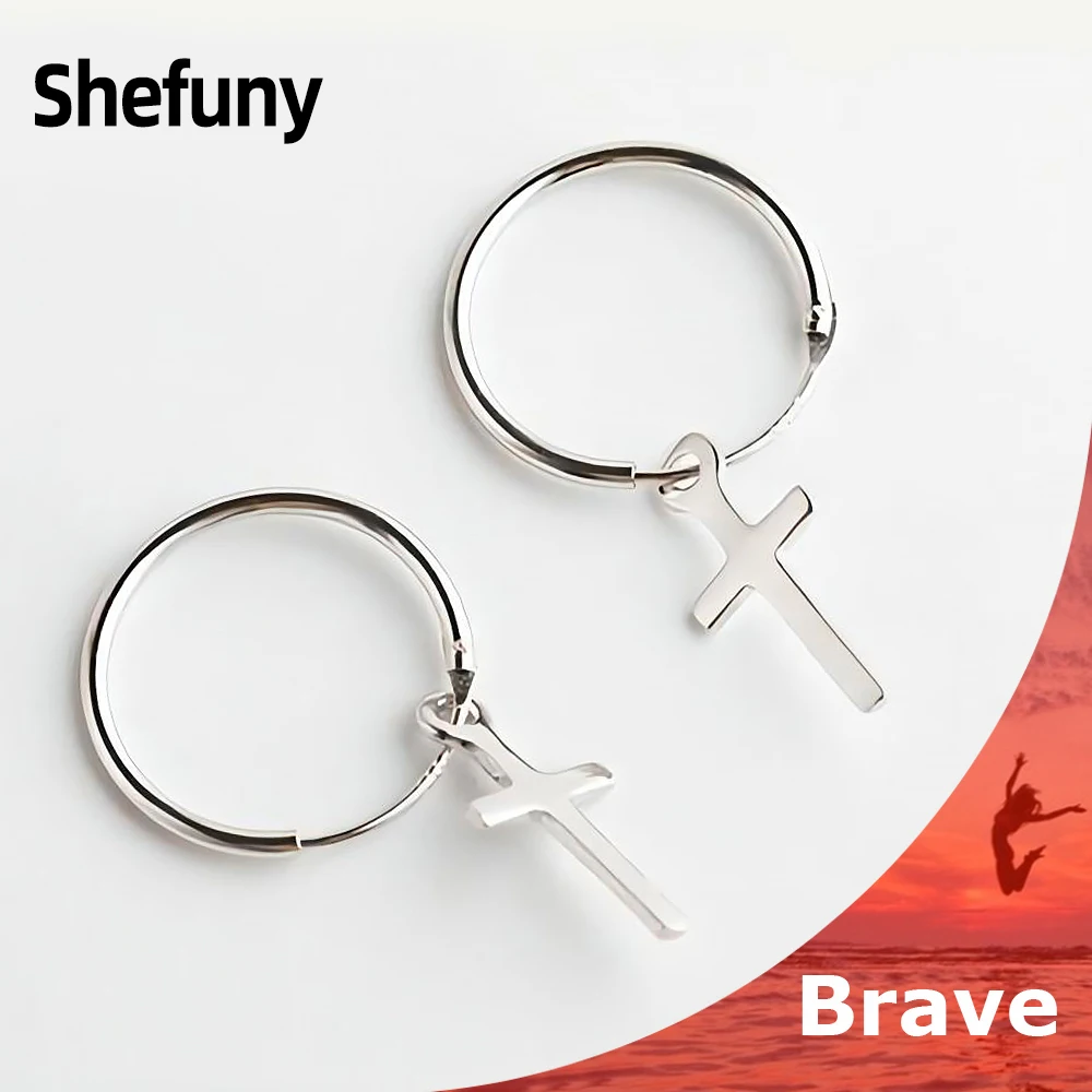 Женские Геометрические серьги-кольца из серебра 925 пробы |