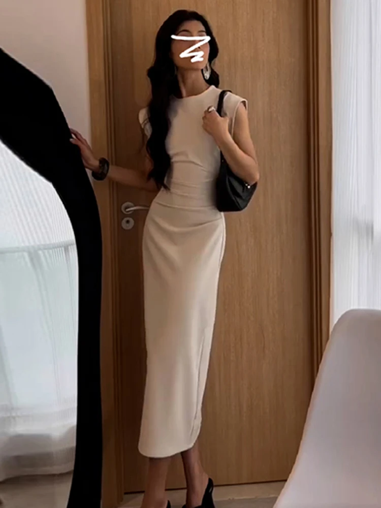 Темпераментное французское платье детское лето 2024 новый дизайн маленькое