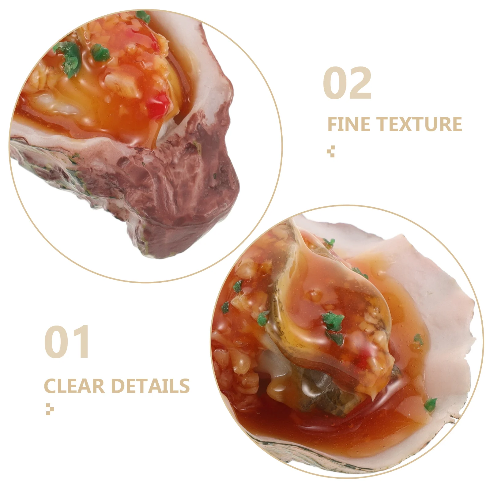 2 шт. модель устрицы поддельные украшения для еды игрушка имитация ПВХ ролевые