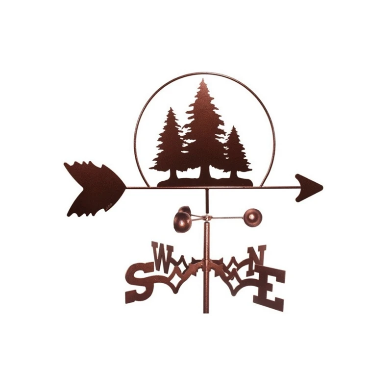 

Three Trees Weather Vane Stainless Steel Spray Paint Outdoor Rooftop Roof Ornaments