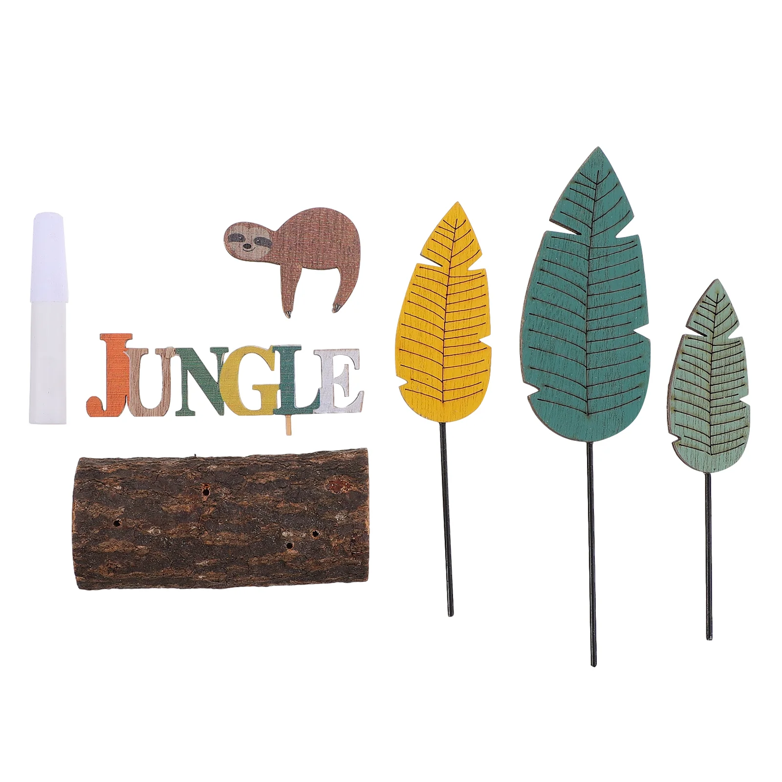 

Decoraciones Para Salas Casa Sloth Figurine Party Table Decorations Home Nautical Wooden Blocks House Ornaments Leaf Hawaii