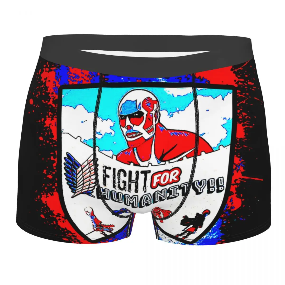 

Attack on Titan Titans Anime Television Series Fight For Humanity Underpants Homme Pants Male Underwear Sexy Shorts Boxer Briefs