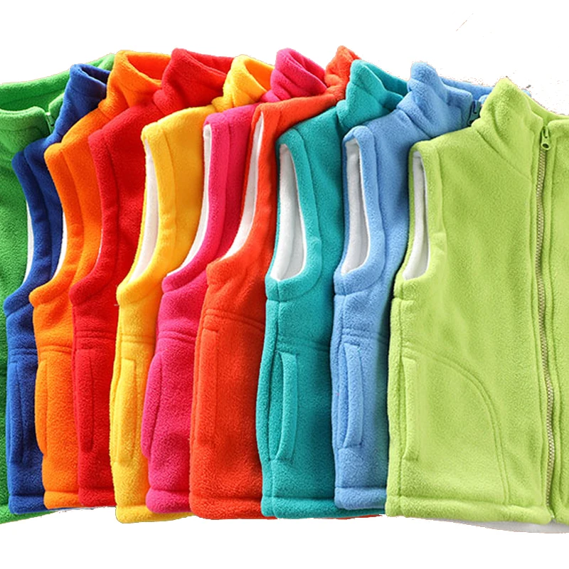

Teen jacket vest sleeveless jacket children vest boy girl polar fleece baby children vest warm autumn winter 2022 new