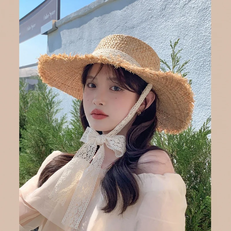 

Grass Women's Lace Summer Artistic Long-Term Sun Hat