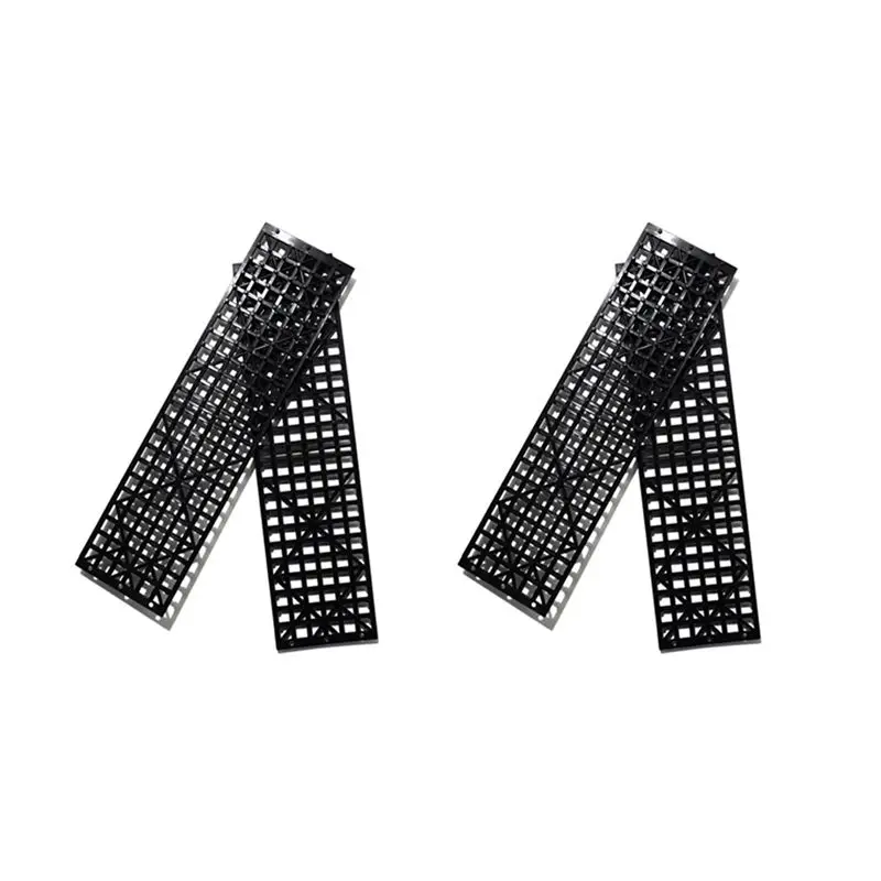 Фото AU28-4Pcs Автомобильные противоскользящие накладки для шин (для снега и грязи), складные, для сцепления с поверхностью, противоскользящие коврики, цепи для снега и песка, противоскользящие накладки на колеса для сноубординга №1