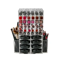 acrylic cosmetic organizer kits makeup cosmetic display stand