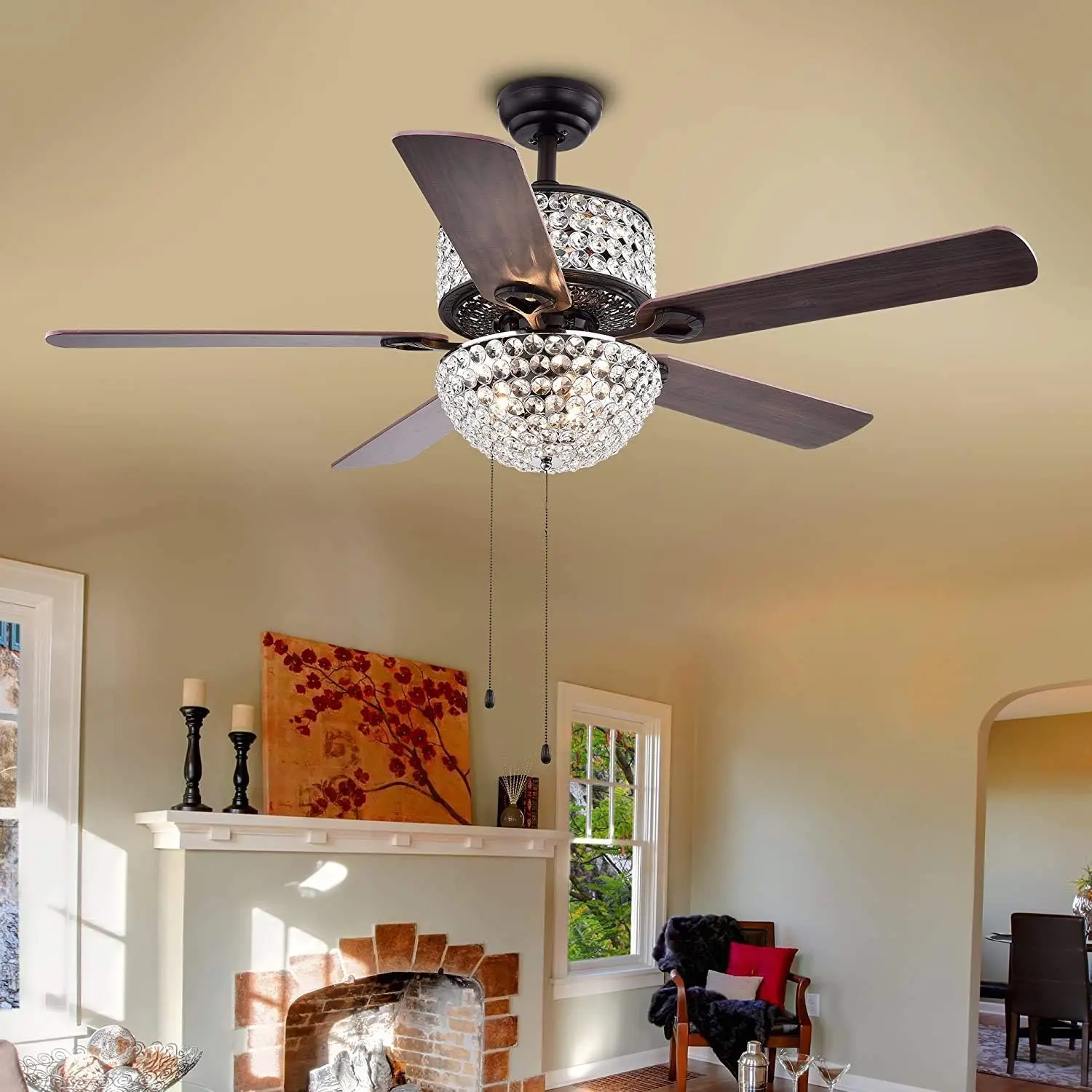 

Laure Crystal 6-Light 52" Ceiling Fan