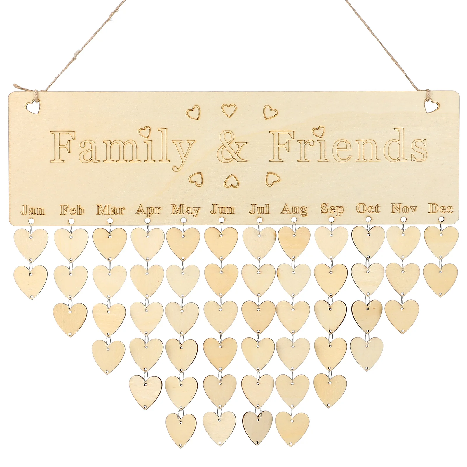 

Birthday Board With Tag Tag Calendar Board Reminder Wall Hanging Family Calendars Wall-mounted