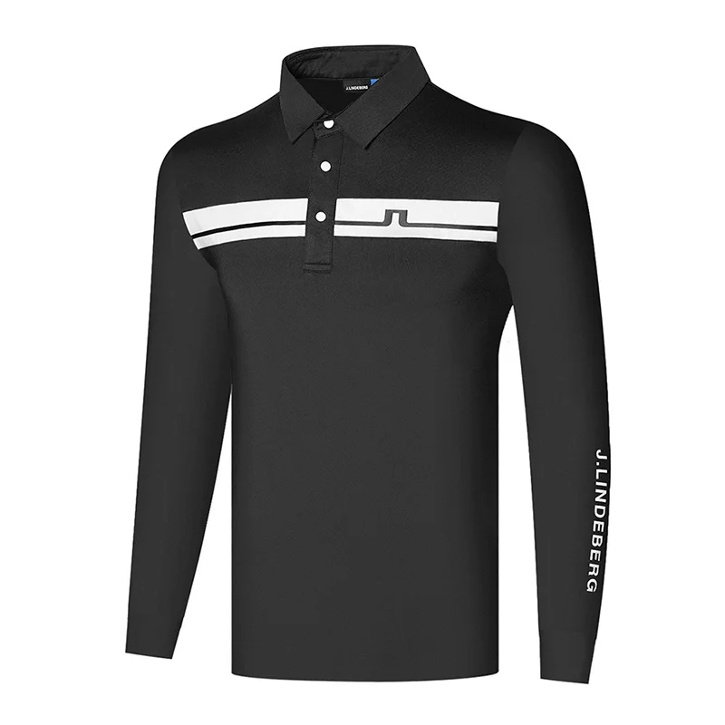 new pattern Men Golf long sleeve T-shirt Spring autumn Golf Polo Long Sleeve Shirt golf shirts mens Athletic Wear