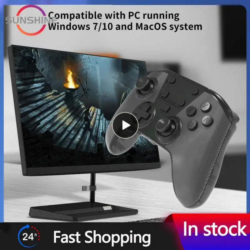 

Wireless Macro Programming Handle Black Multifunctional Gamepad Multifunctiona Wireless Game Handle For Pc/for Steam Deck