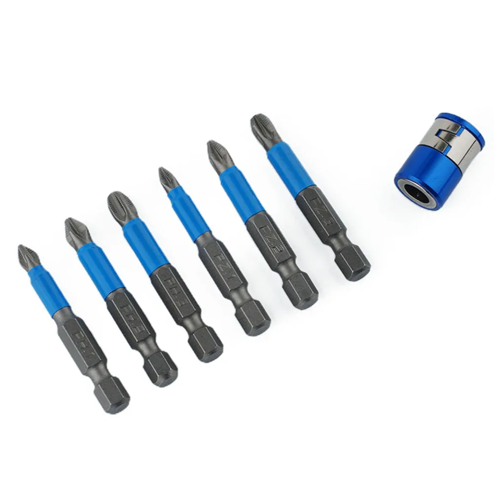 

Be Prepared for Any Screwdriving Task 6Pcs Non Slip Screwdriver Bit Set with Magnetic Ring PH1 PH2 PH3 PZ1 PZ2 PZ3