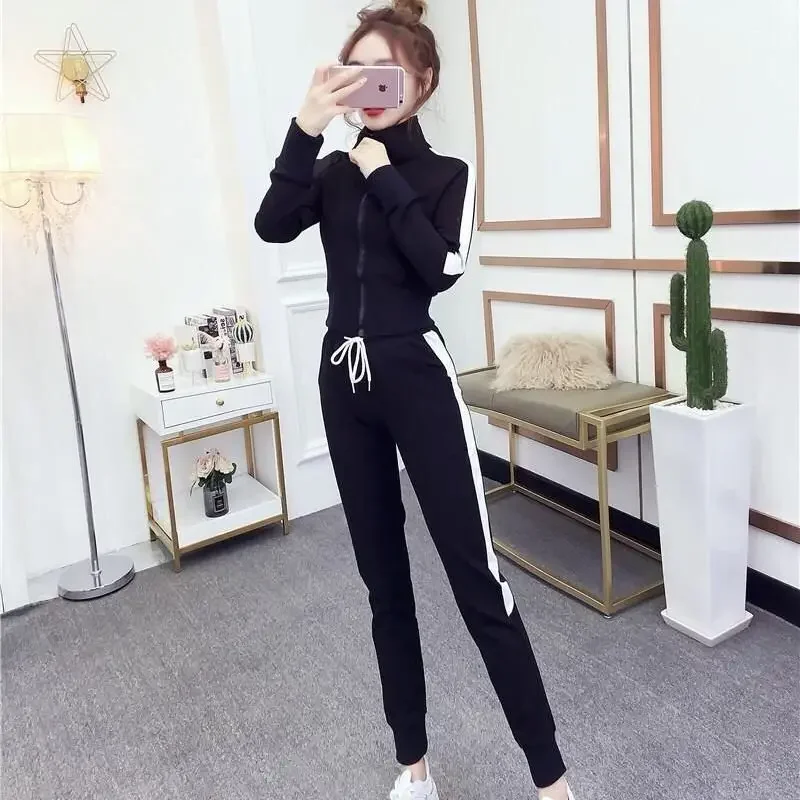 2024 Новая осенняя женская мода в корейском стиле повседневная спортивная одежда