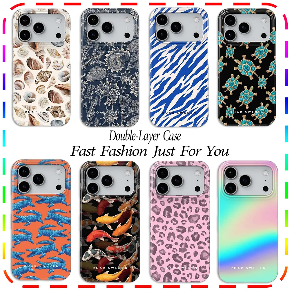 Фото Роскошный чехол Clmj Groovy Croc для iPhone 18 17 17e 16e 16 15 14 13 12 11 Air Pro Max Plus с двойным слоем задней панели. №1