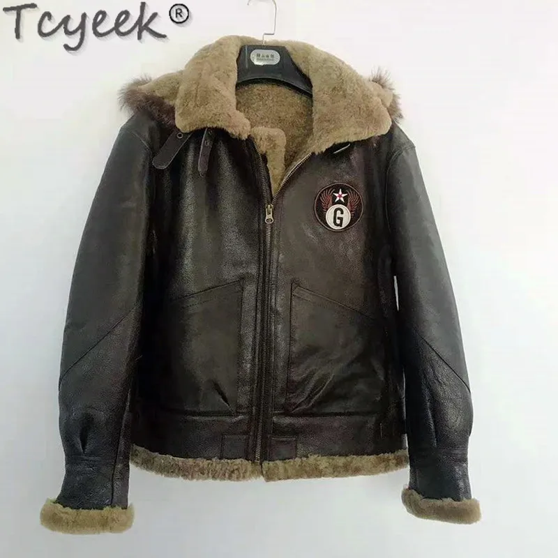 

Зимняя Новая меховая куртка для мужчин, оригинальная кожаная Меховая куртка для мужчин, мотоциклетный костюм, верхняя одежда с капюшоном, м...