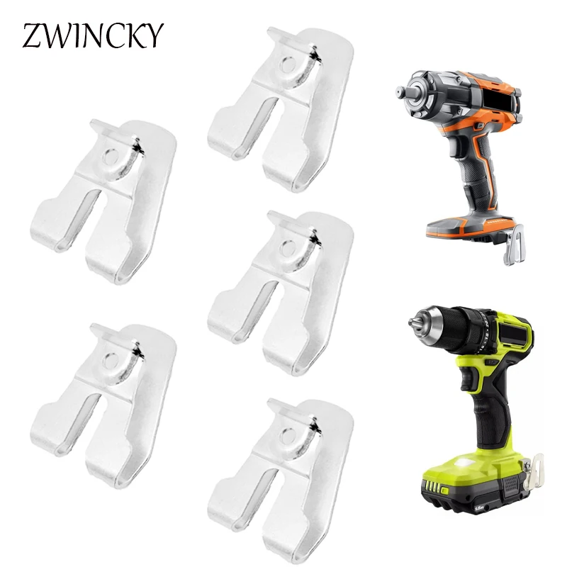 1/5Pcs Belt Clip Hooks With Screws For Ryobi / Ridgid Impact