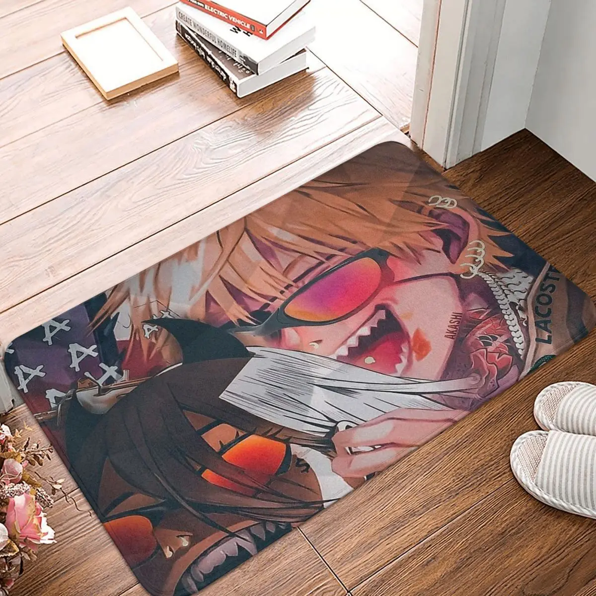 

Chainsaw Man Makima Anime Kawaii Non-slip Doormat Living Room MatChainsaw Man Balcony Carpet Entrance Door Rug Indoor Decor