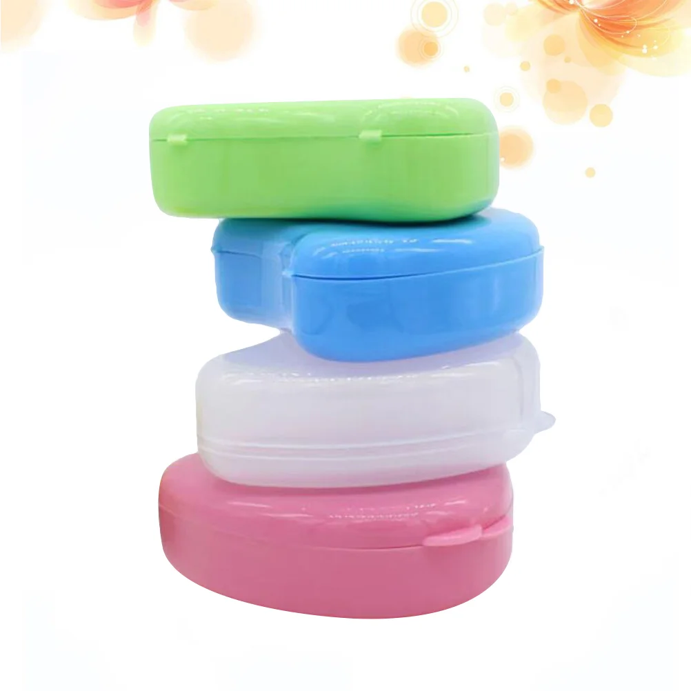 

Retainer Case Denture Holder Box Storage Container Containers Portable Cases Mouthguard Cleaner Guard Clip False Mouth Cup Teeth