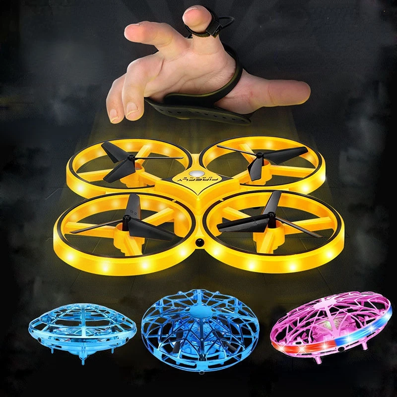 

Mini Helicopter RC UFO Drone Aircraft Hand Sensing Infrared RC Quadcopter Electric Induction Flying Ball Plane Toys for Children