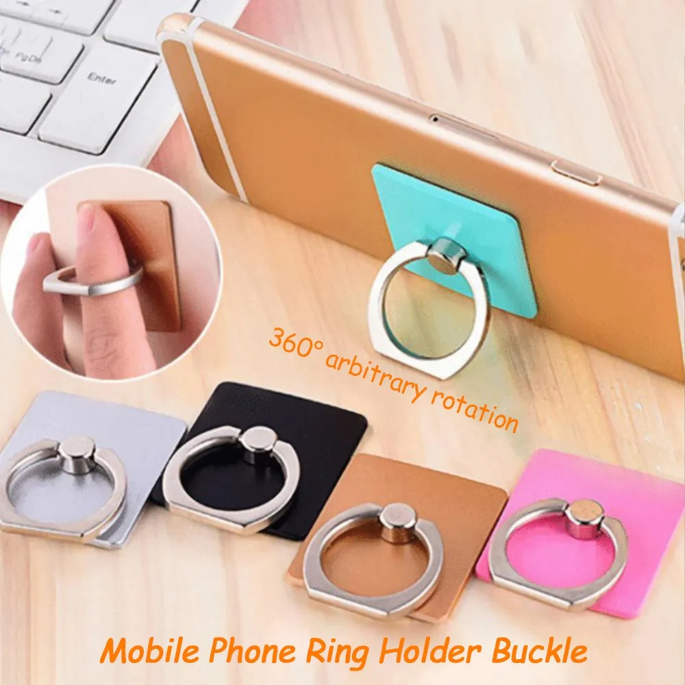 

Universal Mobile Phone Ring Holder Smart Phone Bracket Multi-functional Metal Phone Stand Finger Ring Multicolor Phone Buckle
