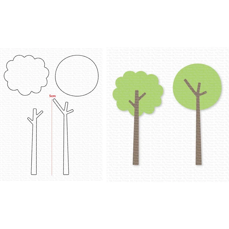 

Small Tree Dies Scrapbooking Metal Cutting Dies Craft Embossing Make Paper Greeting Card Making Template DIY Handmade 2022 New