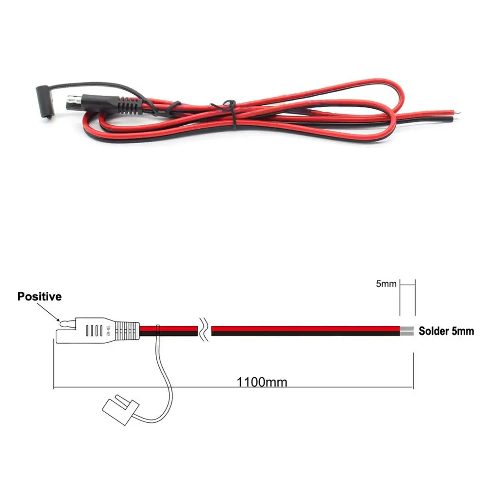 

Кабель-удлинитель для мотоцикла, 1,1 м, 16awg