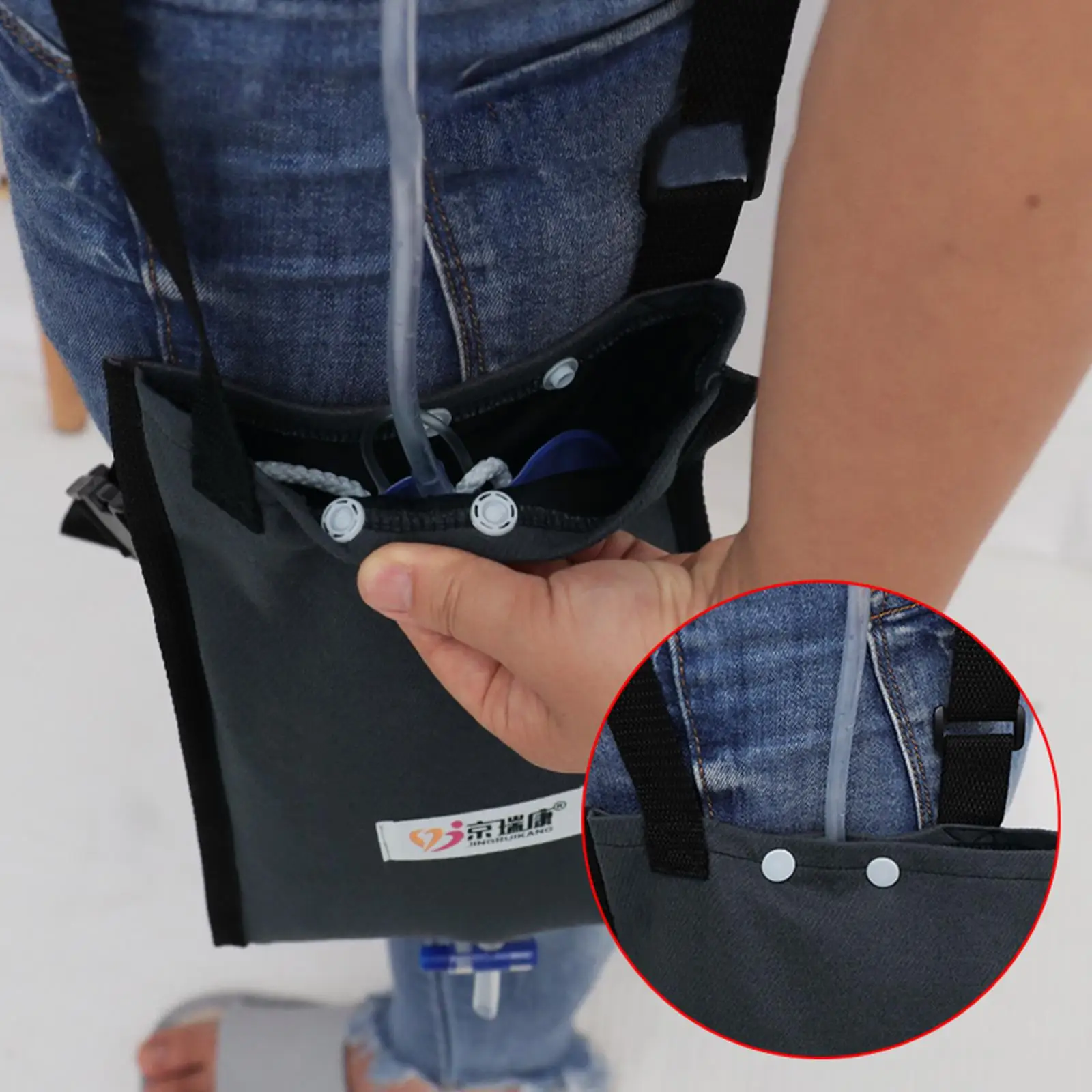 Водонепроницаемый дренажный мешок для мочи регулируемый ремешок простой