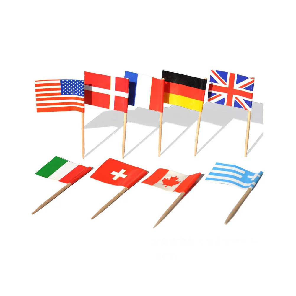 

Flags Worlddecorations Toothpicks Flag Country The Cupcake Toppers、 American Juneteenth Different Nations Mini Tiny Cup Around