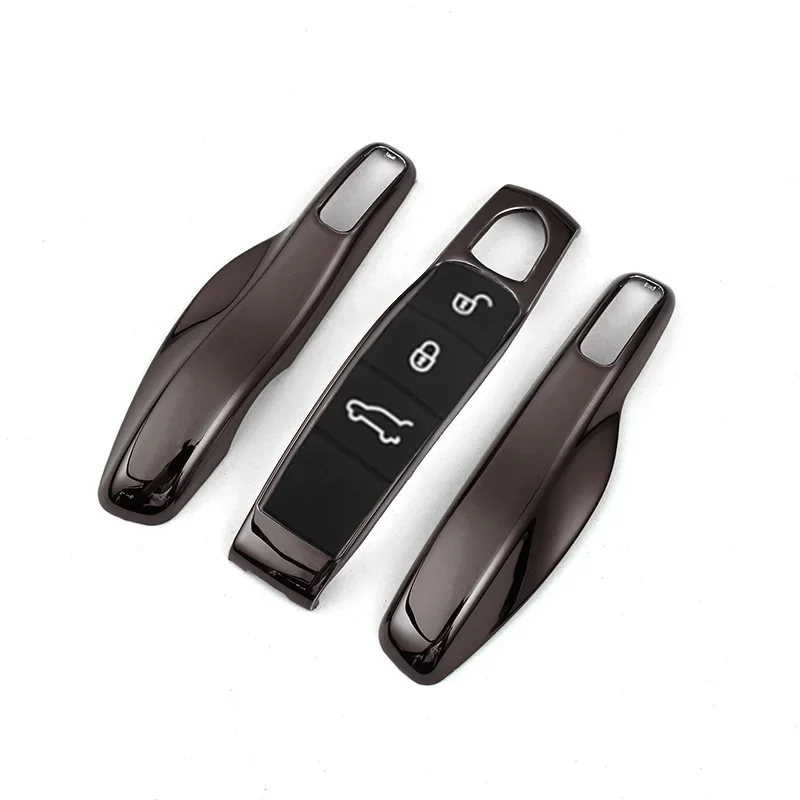 Интеллектуальный Автомобильный ключ дистанционного управления чехол кейс для брелока набор оболочек для Porsche Panamera Spyder Carrera Macan Boxster Cayman Cayenne 911 970 981 991