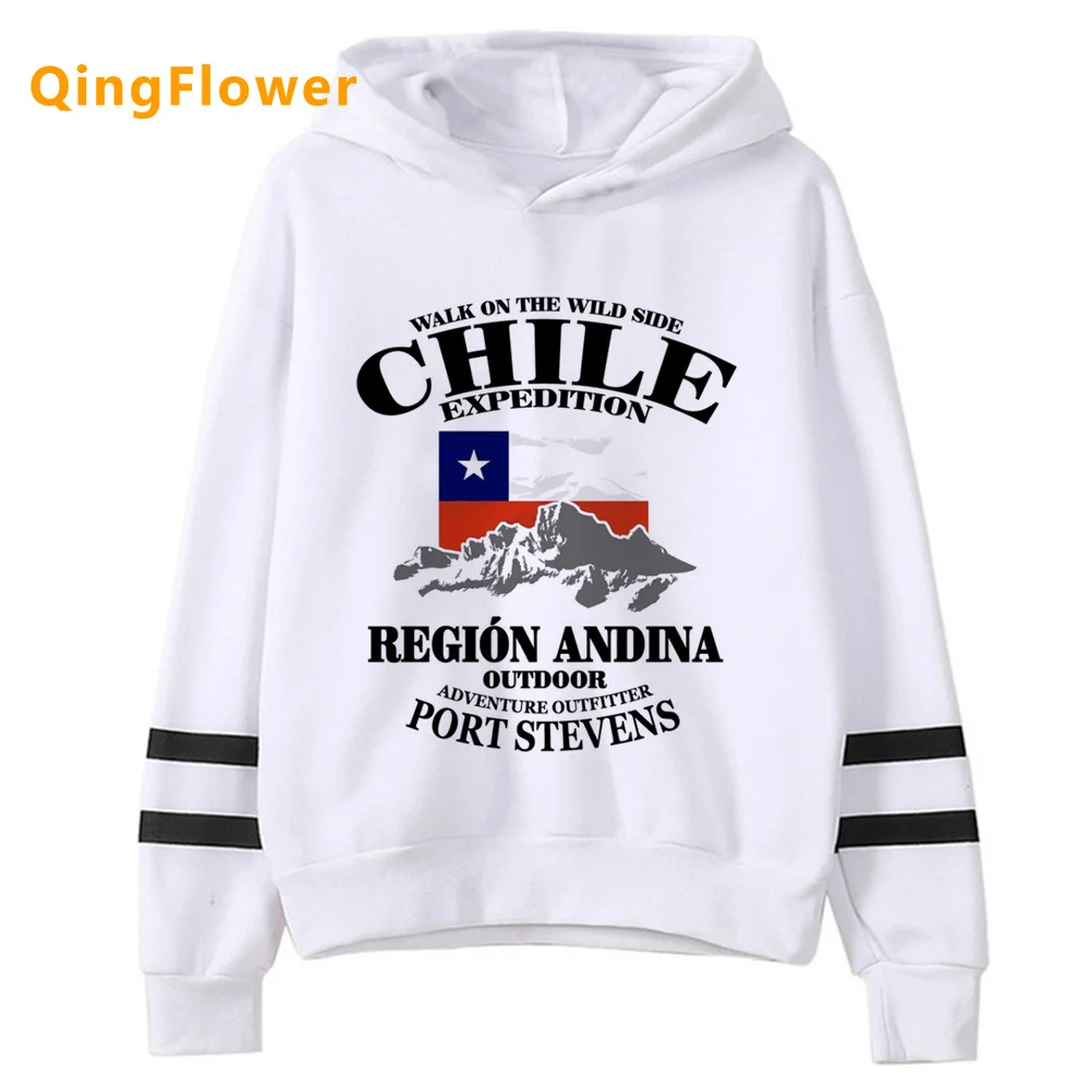 

Chile hoodies female hip hop anime women hoody printed
