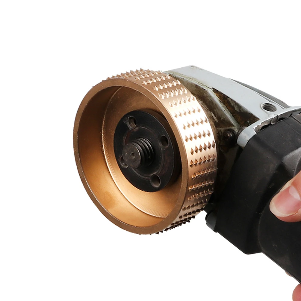 

16mm Bore Round Wood Shaping Angle Grinding Wheel Rotary Abrasive Disc for Angle Grinder Woodworking Sanding Carving Tools