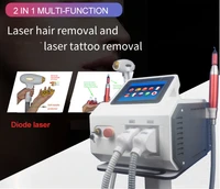 2022 latest hot sale 2 in 1 multi purpose beauty machine high quality diode laser hair removal skin rejuvenation machine