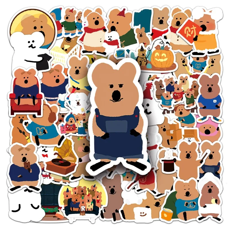 50 шт. DINOTAENG мультяшные наклейки для чемодана чашки воды канцелярские