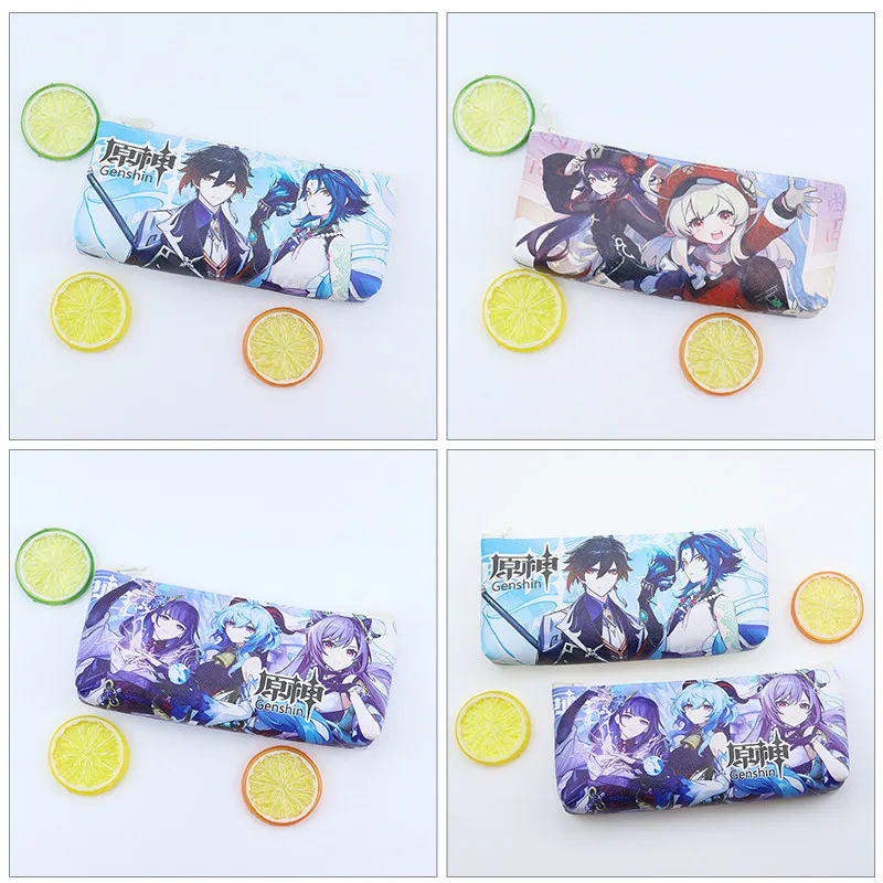 

Genshin Impact Xiao Klee Barbara Gunnhildr Venti Magic Pencil Bag High-Capacity Pu Student Stationery Bag Cartoon Cosplay Props