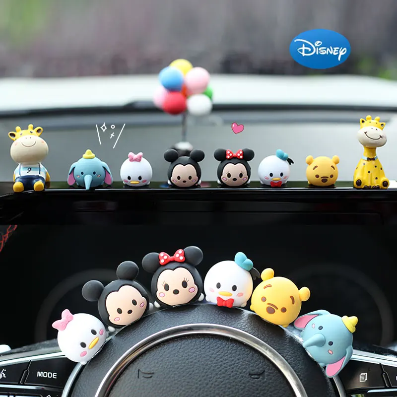 

Disney figures cartoon car decoration pieces car net red interior decoration Mickey mini car accessories woman