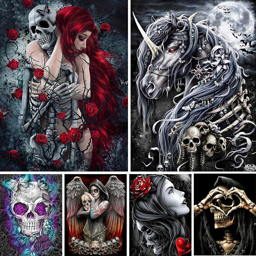 Вышивка крестиком 11 карат с принтом Dark Art Fantsy узоры для шитья ручная работа
