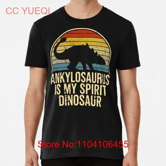 Ankylosaurus Is My Spirit Animal Винтаж Ретро Динозавр S-5XL Футболка в США
