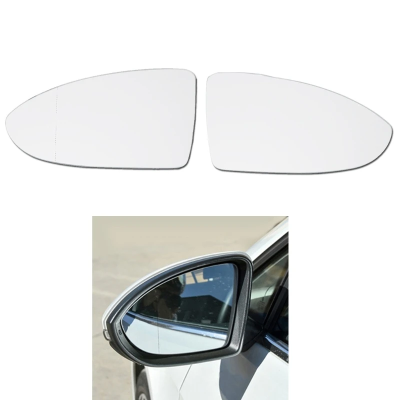 

Rear View Wing Mirror Glass for Golf MK7 2012-2019 Right/Left Auto Replacement Accessory with Heated Function
