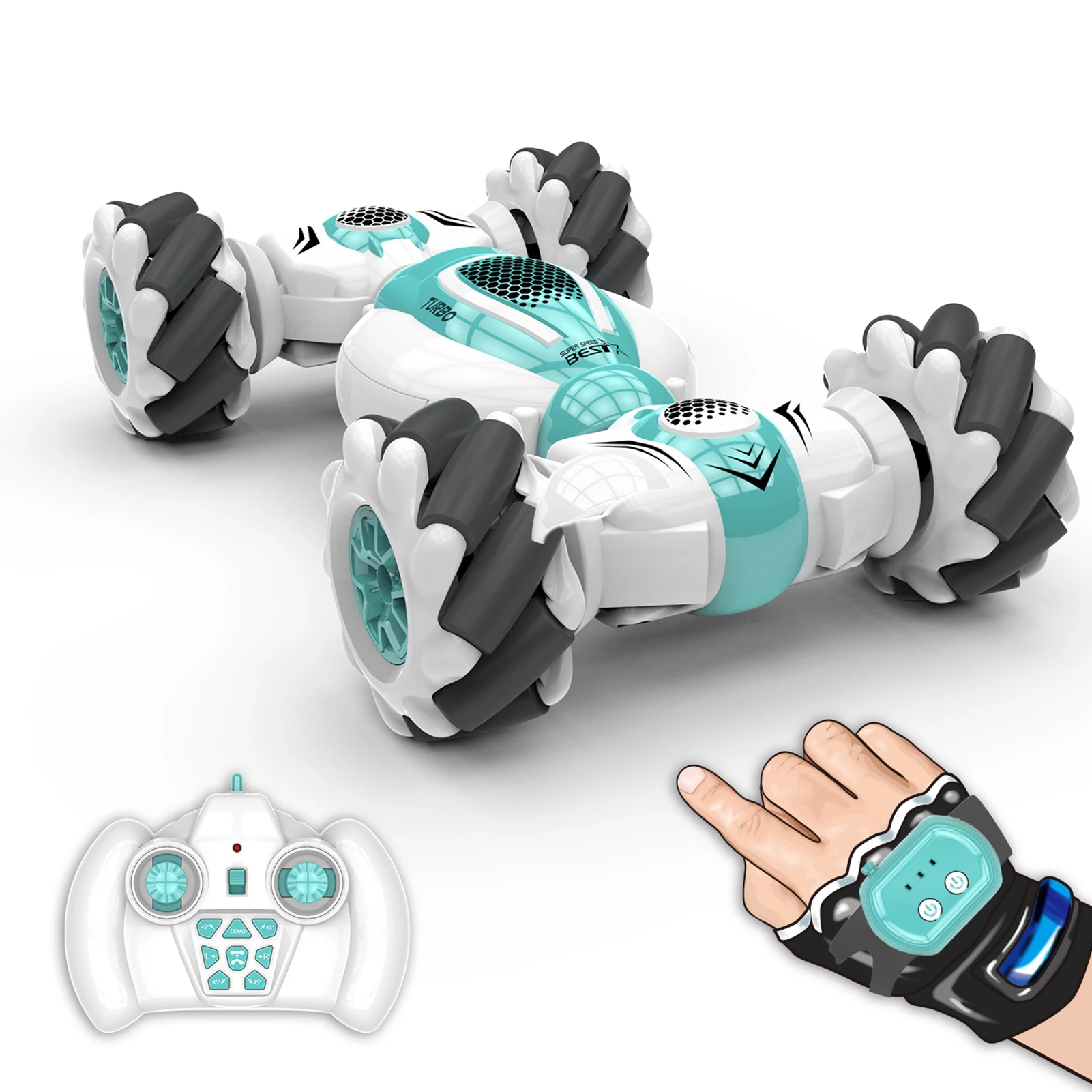 

S-012 RC Stunt Car Remote Control Watch Gesture Sensor Electric Toy RC Drift Car 2.4GHz 4WD Rotation Gift for Kids Boys Birthday