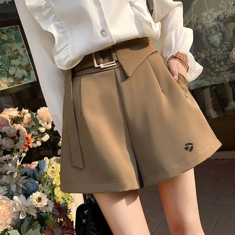 2023 Women Golf Wear Shorts Summer High Waist A-line Skirt Wide Leg Pants Loose Straight Golf Shorts Ladies Golf Skirt Clothing