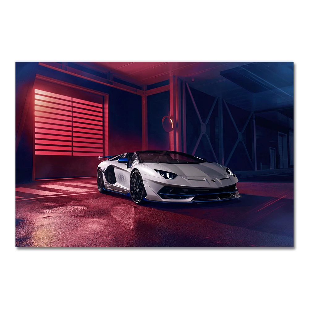 

AliPaint 2020 Lamborghini Aventador Roadster постер на холсте