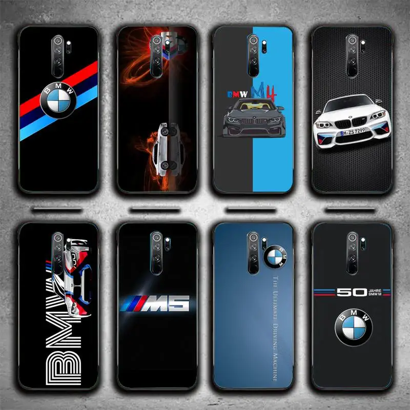 

Luxury BMW Car Phone Case For Redmi 9A 8A 6A Note 9 8 10 11S 8T Pro Max 9 K20 K30 K40 Pro PocoF3 Note11 5G Case