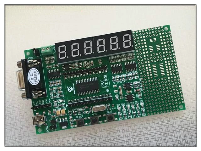

PIC18F24J10/25J10/44J10/45J10 MCU обучающая плата, макетная плата, оценочная плата