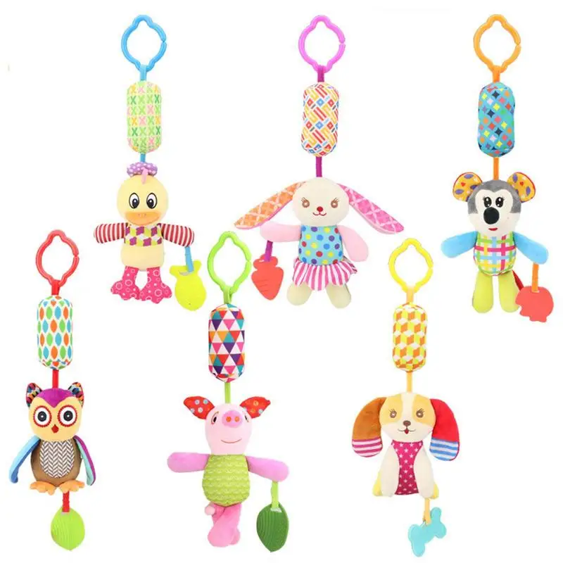 

Hangings Toys For Babies Colorful Animal Babies Car Toys & Stroller Toys Babies Activity Chime & Teether Stroller Toy Travel
