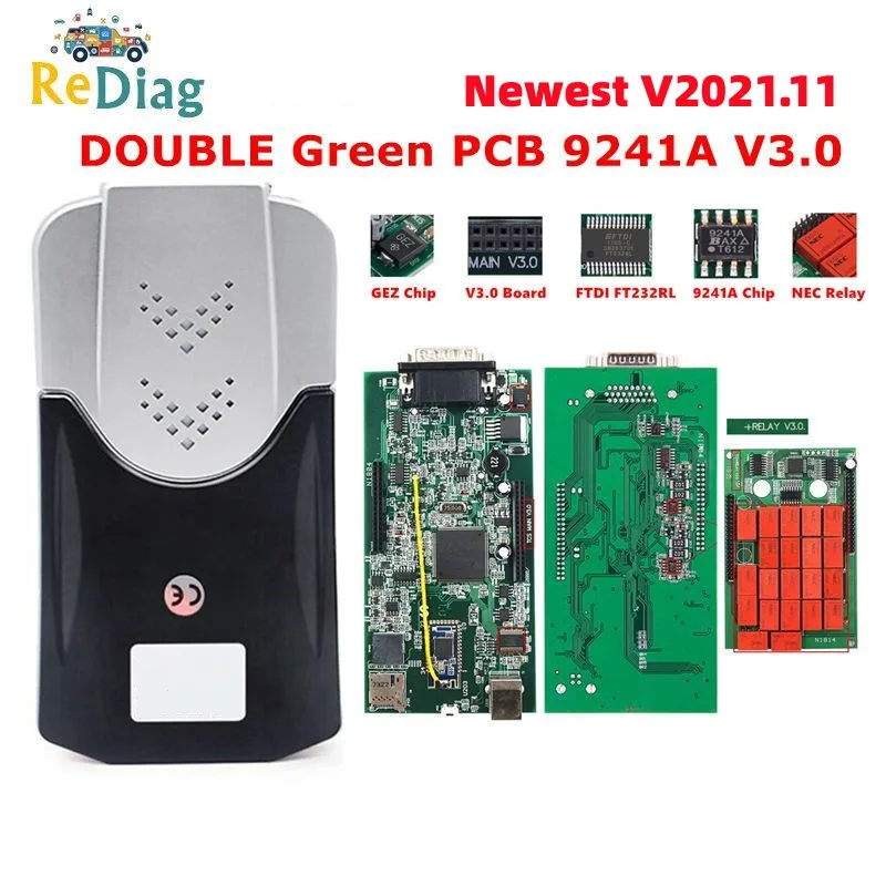 Multidiag Pro + Bluetooth-совместимый 2021,11 2020,23 с бесплатным keygen V3.0 NEC Реле 9241A VD150 PRO OBD2 автомобильные грузовики