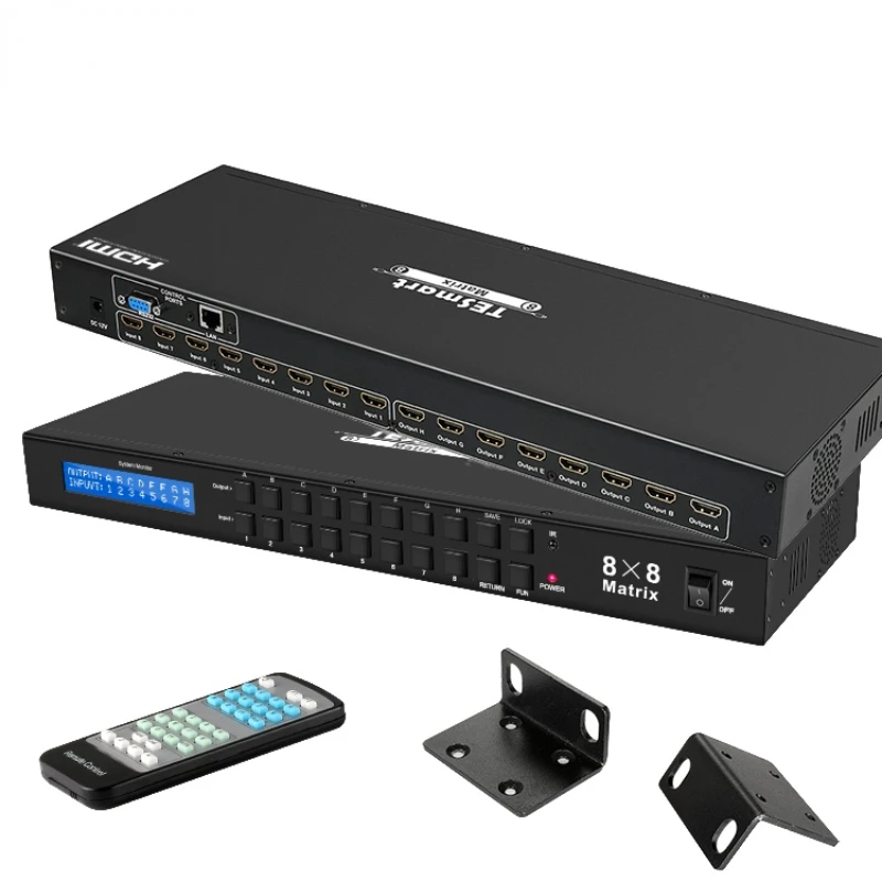 

30Hz HDCP 1.4 Video Switch Matrix Switcher 4K 4x4 HDMI Matrix 8x8