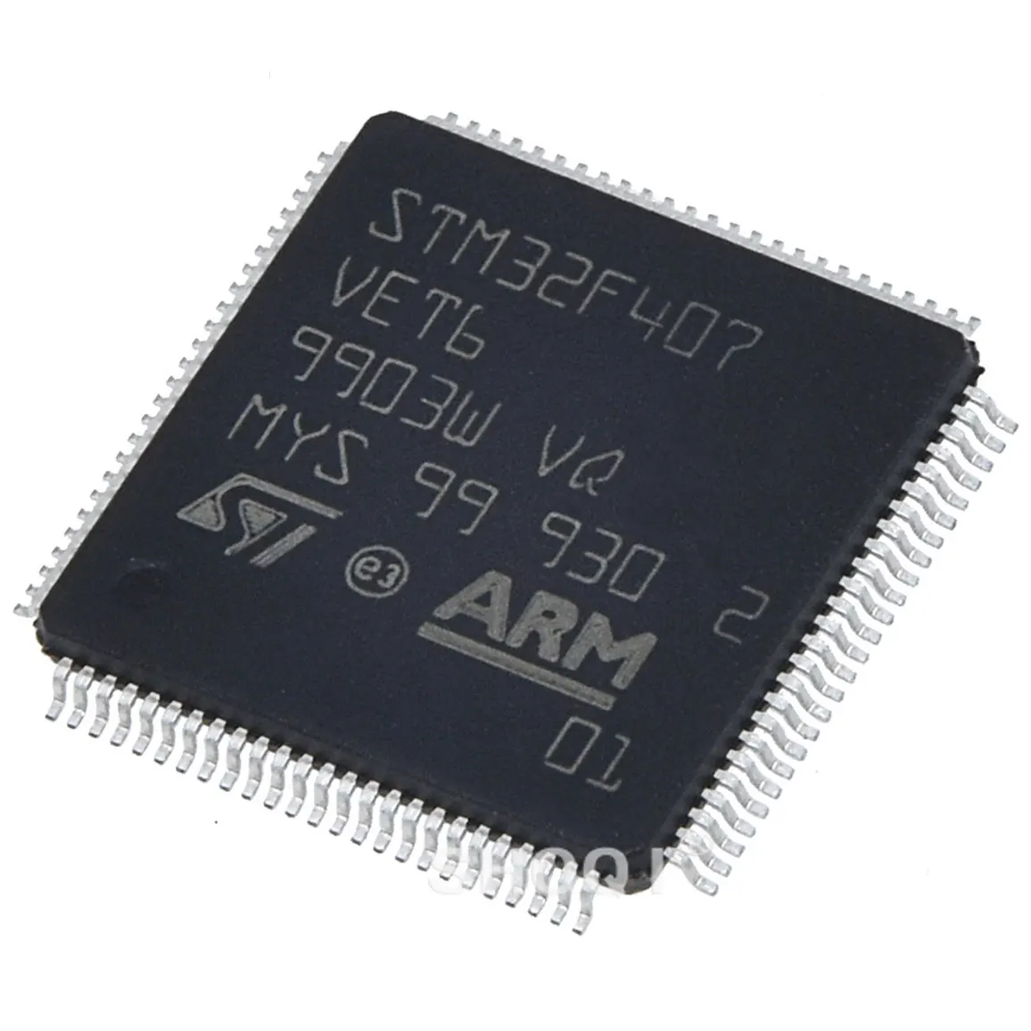 

Микроконтроллер STM32F407VET6 LQFP100 32-bit, микроконтроллер ARM, новый оригинальный чип 32F407VET6 407VET6 VET6